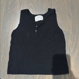 Zara Kids Black Sleeveless Top and Zara KIDS White Sleeveless Top